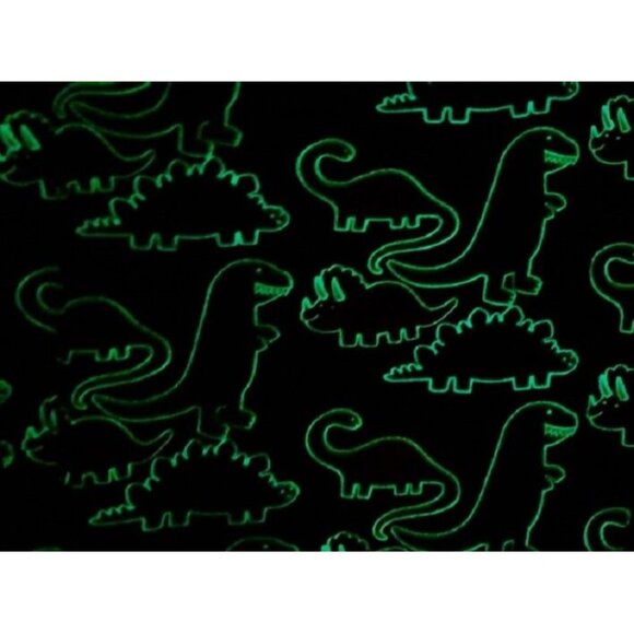 New Dinosaurs Glow in the Dark Luxury Plush Gift Fleece Throw Blanket T-Rex SOFT - Picture 3 of 5